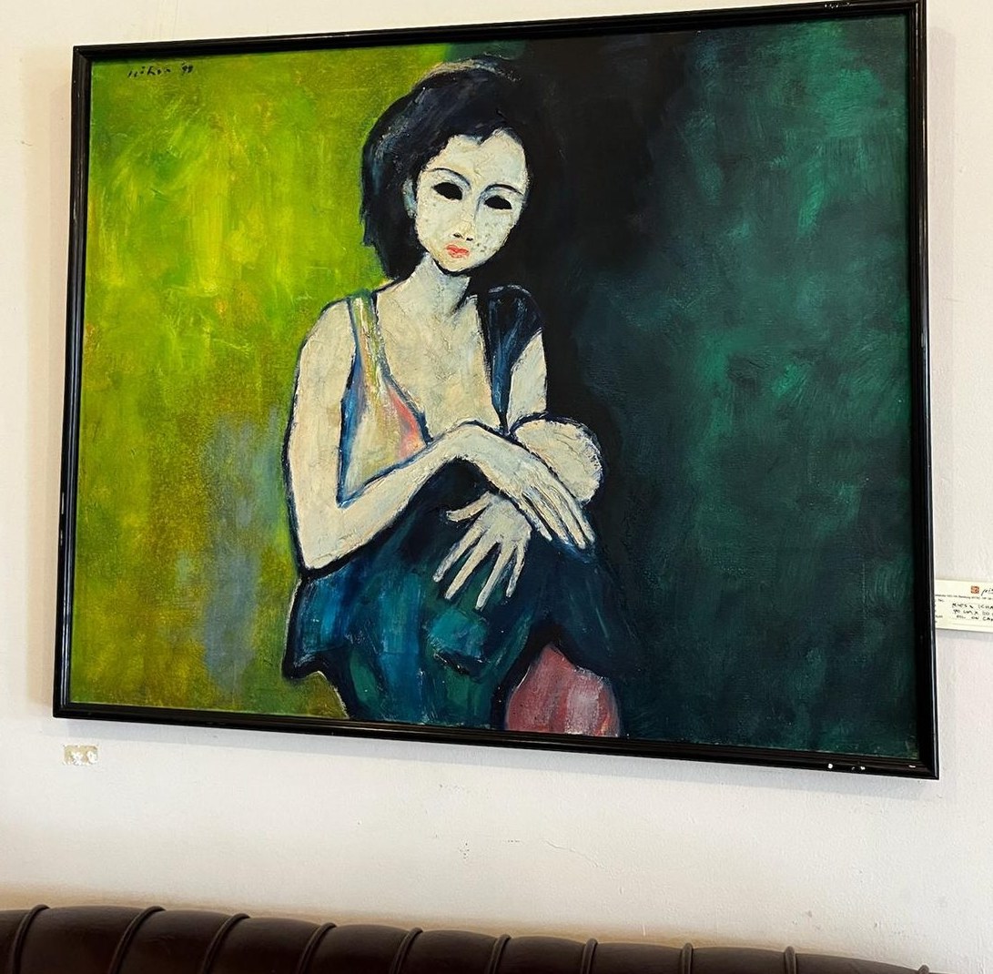 Schilderij van Jeihan, mogelijk 1999